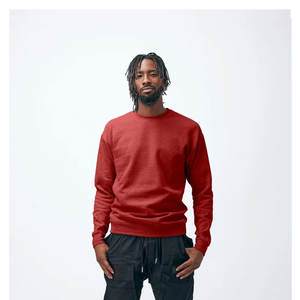 Tultex เสื้อสเวตเตอร์คอกลมขนแกะ340ยูนิเซ็กส์, เสื้อสเวตเชิ้ตคอกลมมีฮู้ดเสื้อสเวตเชิ้ตขนแกะเปิดไหล่ - Product Image 3