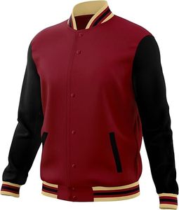 Veste varsity pour homme avec logo brodé personnalisé, toile écologique respirante, style vintage d'hiver, Pakistan - Product Image 2