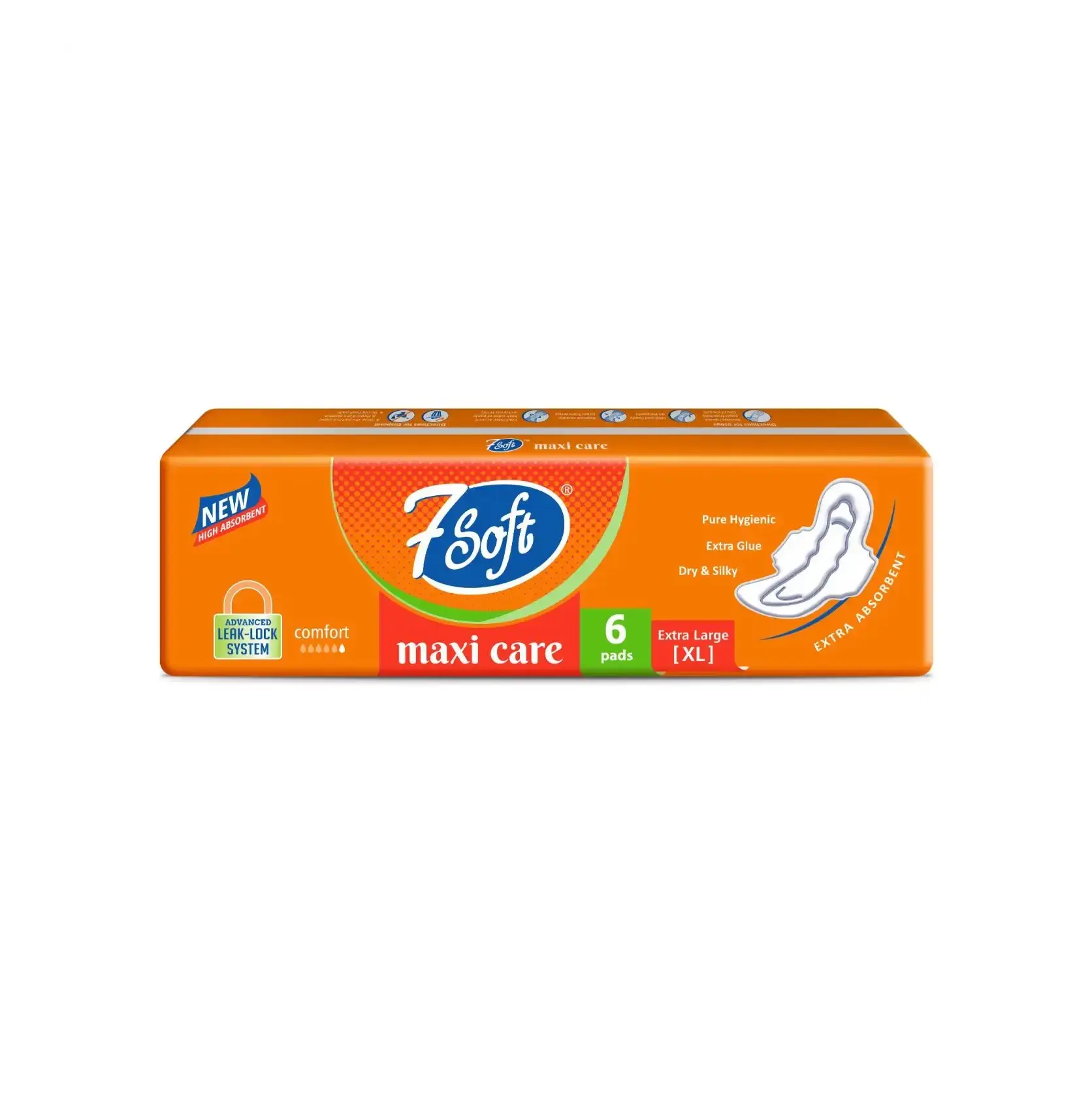 Most Selling 7 Soft Maxi Care XL Sanitary Napkin for Women's Top Ranking Feminine Products Available at Wholesale Price