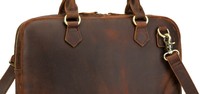 Sac messager pour ordinateur portable en cuir véritable pour homme, tendance, personnalisé, imperméable, léger, sacoche d'affaires avec bandoulière