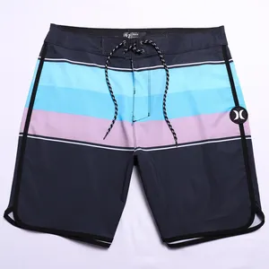 Custom Logo High Quality Surf Trunks Mens Beach Pants Swim Shorts Stretch Boardshorts