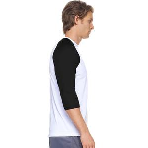 Camisa de manga raglán con cuello redondo de Color sólido con personalidad para hombre, camisas básicas informales de manga larga para primavera y verano - Product Image 2