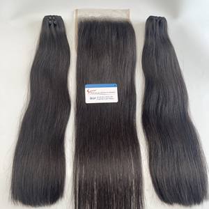 Paquetes de cabello humano virgen alineados con cutícula cruda vendedores al por mayor hueso de Grado Superior recto vietnamita doble dibujado cabello humano - Product Image 2