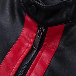 Chaqueta de Cuero Transpirable Ecológica de Alta Calidad para Hombre, con Cuello Alto, Logotipo Frontal, Diseño Personalizado, Chaqueta de Invierno - Product Image 4