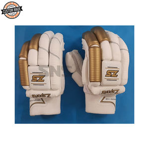 Indian Supplier of High Quality <b>Light</b> Weight and Flexible Premium Leather Palm PU Professional <b>Batting</b> Cricket Gloves - Product Image 1