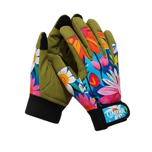 Guantes de Jardinería Ligeros con Diseño Floral para Mujer, Cómodos, Transpirables, con Palma de Microfibra y Dorso de Spandex, Resistentes a Espinas - Product Image 1