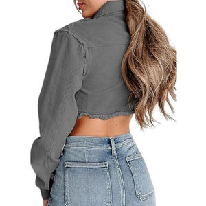 Pantalones de mezclilla azul clásicos Retro personalizados para mujer, pantalones vaqueros rectos de cintura baja Micro Flare de verano, manga corta, moda Sexy ajustada - Product Image 2