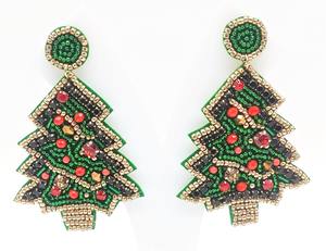 Bijoux de mode Merry shine Boucles d'oreilles en forme de flocon de neige de Noël pour les femmes Acheter maintenant au prix le plus bas - Product Image 3