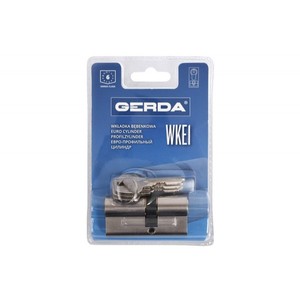 Cylindre de porte Gerda E1 30/30 Nickel/Satin (BLISTER PACKAGE) - Product Image 1