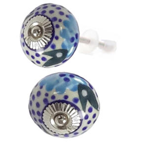 Boutons de tiroir d'armoire en céramique faits à la main qualité exportation fleur poignée tirer pour cuisine chambre salle de bain extérieur entrepôt-fait - Product Image 2