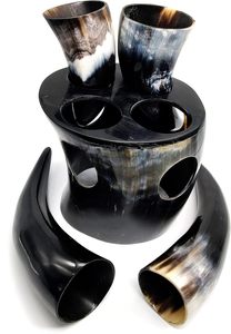 Handcrafted Eco-Friendly <b>Animal</b> Style Viking Drinking Horn Set Tankard <b>for</b> Beer Wine Mead & Ale <b>Lovers</b>-Christmas <b>Gift</b> - Product Image 6