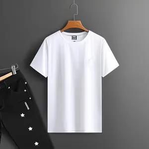Оптовая продажа, Высококачественная Хлопковая мужская футболка с принтом DTF, новейший дизайн футболки с принтом