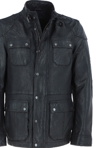 Chaqueta de cuero de alta calidad para hombre Tendencia de moda Ropa cómoda Chaqueta personalizada de manga larga - Product Image 6