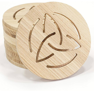 Juego de posavasos de madera natural hechos a mano, tapetes y almohadillas de mesa a granel de diseño personalizado, suministros a granel de bajo precio, compra directa al proveedor indio - Product Image 6