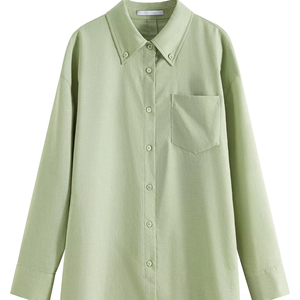 Camisa corta con cuello vuelto informal personalizada Conjunto de 2 piezas ligero y elegante para mujer 100% algodón Conjuntos para mujer al por mayor - Product Image 5