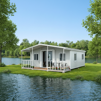 Maison conteneur modulaire pliable et extensible 20ft 40ft en acier, préfabriquée de luxe, pour bureau, bar, villa extérieure, écologique et contemporaine