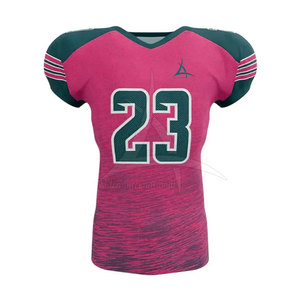 Uniforme de football américain sur mesure de haute qualité, manches courtes, grande taille, respirant, séchage rapide, best-seller - Product Image 2
