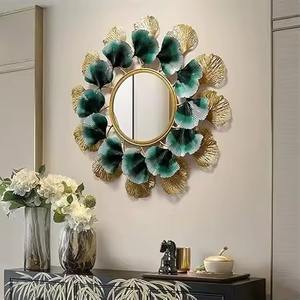 Espejo de pared decorativo de metal océano y color dorado diseño increíble decoración del hogar y espejos colgantes de pared de oficina a bajo precio - Product Image 5