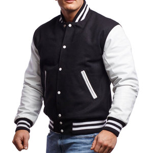 Chaqueta de manga de cuero de secado rápido, diseño OEM personalizado de la mejor calidad, chaqueta del equipo universitario, Funda de cuero, precio barato - Product Image 3