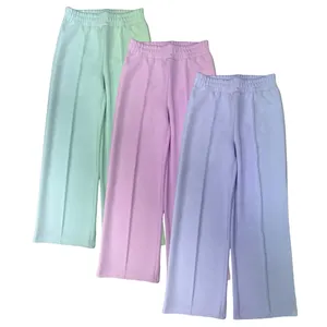 Pantalon long élégant à jambe large et style Pintuck pour filles fabriqué à Taiwan - Product Image 6