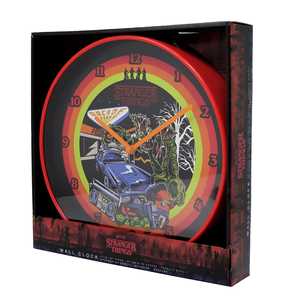 Reloj de Pared Analógico de Stranger Things, Diseño Cuadrado Moderno, Funciona con Batería, Resina con Temática de Aventura, para Colocar en la Sala de Estar - Product Image 1