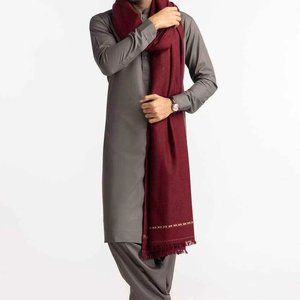 Men Premium Winter Wool <b>Shawl</b> Soft Warm Breathable 300g Traditional Solid Color Elegant <b>Wrap</b> - Product Image 1