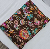Tissu en Viscose Pur Naturel à Motifs Imprimés et Brodés, Matière de Luxe pour Sarees, Lehengas et Costumes Haut de Gamme