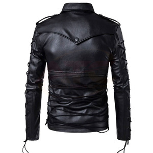 Fabricant de vestes en cuir en gros – Nouvelle veste en cuir décontractée et élégante pour hommes, design OEM pour motards 2026 - Product Image 3