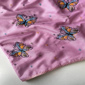 Dernière collection de soie Kota avec broderie Saree Fabricant et fournisseur de Surat au taux le plus bas - Product Image 6