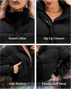 2025 chaqueta de bombardero informal de talla grande personalizada para mujer con logotipo tela transpirable de alta calidad estilo personalizado cómodo - Product Image 3