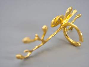 Anneaux de serviette en or les plus vendus anneaux de serviette en métal ronds de serviette lot de 4 pour mariage, fête de réglage de table - Product Image 2