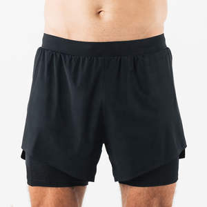Shorts pour hommes à double couche conçus pour la salle de sport, offrant un soutien respirant et une tenue sécurisée pour renforcer l'expérience utilisateur à chaque séance. Shorts pour hommes - Product Image 6