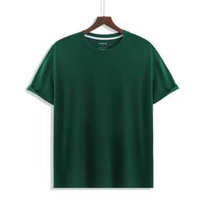 เสื้อยืดสีดำพิมพ์ลายสำหรับผู้ชายเสื้อยืดสีดำล้วนยอดนิยมสำหรับ100% โฆษณาเสื้อยืดครึ่งตัวทำจากผ้าฝ้าย - Product Image 4