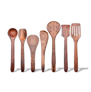 Cuchara de Madera Ecológica de Primera Calidad Hecha en India, Estilo Clásico, para Fiestas, Tamaño y Logotipo Personalizables, SANIYA HANDICRAFT Kitchen - Product Image 3