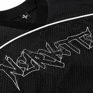 Camiseta de hombre personalizada de corte cuadrado oversize de poliéster estilo streetwear al por mayor, camiseta de malla tipo jersey, top corto para hombre - Product Image 5