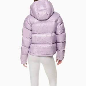 Chaqueta de Invierno para Mujer, Nueva Colección, con Capucha, Forro de Nailon Transpirable, Tejido de Punto, Precio Bajo - Product Image 2