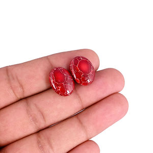 Lote al por Mayor de Piedras Preciosas Sueltas de Cabujón Ovalado Turquesa, Piedra Hecha a Mano para la Fabricación de Joyas y Pendientes - Product Image 6