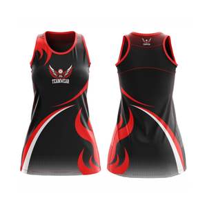 ชุดเดรสเน็ตบอลสำหรับผู้หญิงชุดเครื่องแบบทีมพิมพ์ลาย - Product Image 6