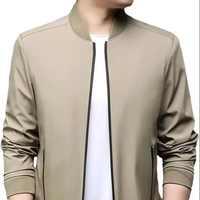 Streetwear personnalisé de haute qualité tendance pour hommes blouson aviateur Taslan léger, respirant et confortable vêtements d'extérieur