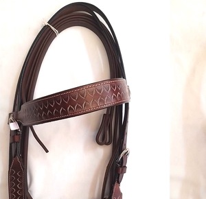 Western Horse Tack de qualité supérieure nouvelle têtière en cuir sculpté usiné à la main meilleur prix pour l'équitation - Product Image 3