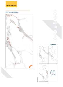 เครื่องเคลือบดินเผาซาตินหรูหราขนาด9มม. สำหรับห้องน้ำ800X1600 gvt ปูพื้นขนาดใหญ่สำหรับบ้านวิลล่า - Product Image 2