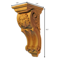 Support décoratif moderne en bois massif pour armoire de cuisine, îlot, cheminée, projets de meubles - Durable
