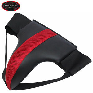 Color de contraste rojo y negro, buena venta, haga su propio logotipo personalizado, protector de ingle de boxeo de ABDULLAH MARTIAL ARTS - Product Image 3