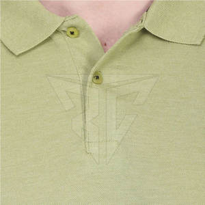 T-shirt polo grande taille pour homme adulte de couleur unie pour vêtements d'été Poids du tissu de 260 grammes - Product Image 2