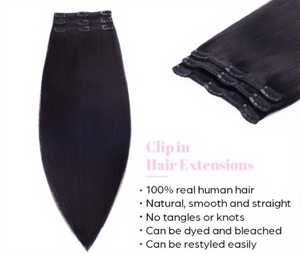 Extensions de cheveux indiens Remy légers, respirants, sans nœuds, volume intense, pointes saines, lisses et soyeux, double trame, fabriquées à la machine - Product Image 4
