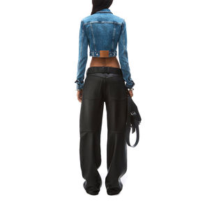 Veste pour femmes de la meilleure qualité, manches longues, denim respirant et décontracté OEM avec rembourrage en coton spandex Fabriqué au Pakistan personnalisé OEM - Product Image 3