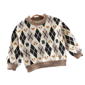 Sweatshirts pour enfants à capuche, design patchwork, style color block, décontractés, 100% coton, tendance, pull-over, OEM - Product Image 5
