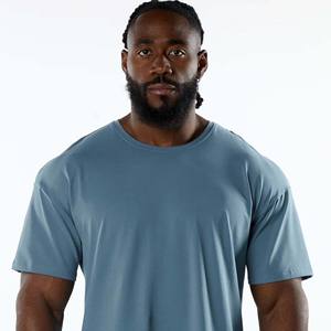 Oversized 100% Cotton Men's <b>T</b>-<b>Shirt</b> High Quality Custom Logo Printed <b>Long</b> <b>Length</b> - Product Image 5