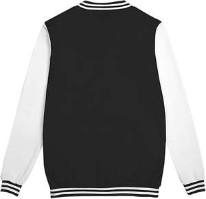 เสื้อแจ็คเก็ตเลตเตอร์แมนผู้ชายสำหรับฤดูหนาว ให้ความอบอุ่น สวมใส่สบาย คอตั้ง ปักโลโก้ด้านหน้า กันลม ระบายอากาศได้ดี แห้งเร็ว ผลิตจากโพลีเอสเตอร์/ผ้าฝ้าย - Product Image 2