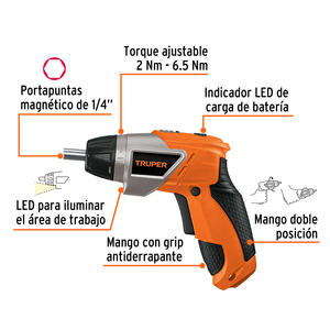 Cacciavite 3.6V, 2 posizioni, PRO - Product Image 4